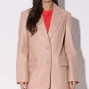 Walter Baker Kira Blazer, Rose Pink-Leather>Women Jackets