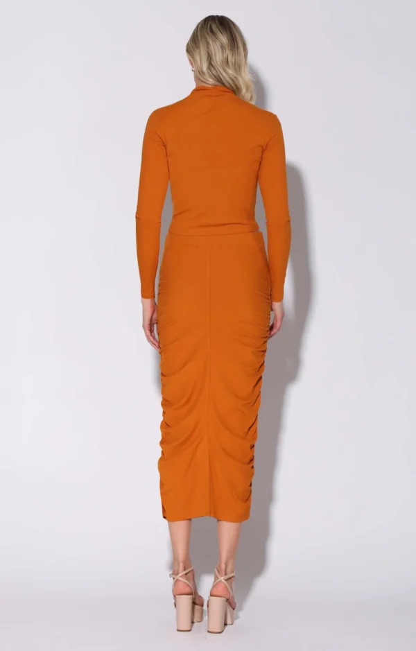 Walter Baker Kody Skirt, Rust>Women Bottoms