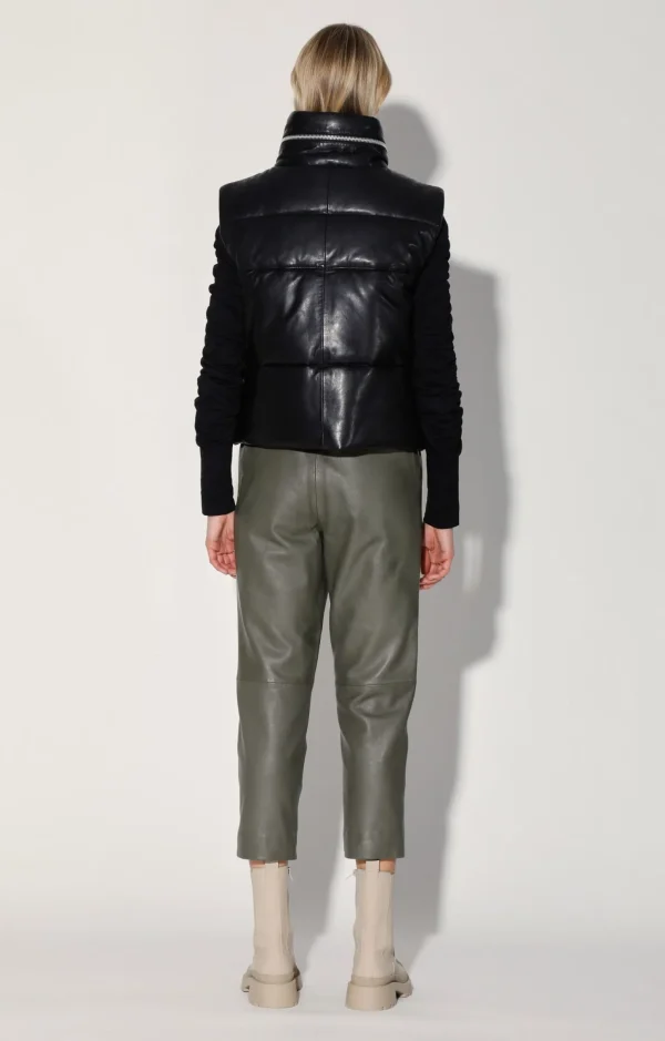 Walter Baker Landon Vest, Black-Puffer Leather>Women Jackets