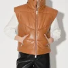 Walter Baker Landon Vest, Camel-Puffer Leather>Women Leather