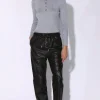 Walter Baker Levie Pant, Black-Leather>Women Bottoms