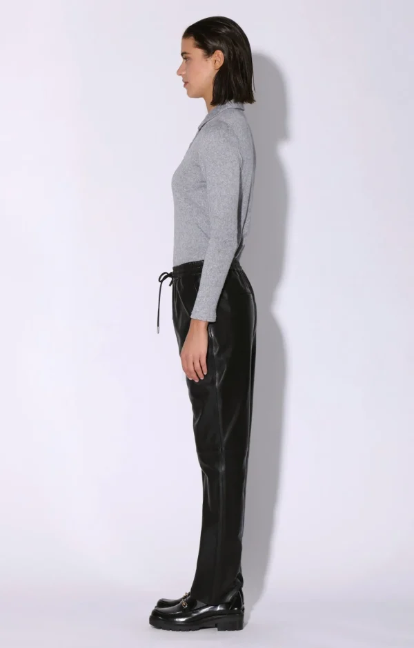 Walter Baker Levie Pant, Black-Leather>Women Bottoms