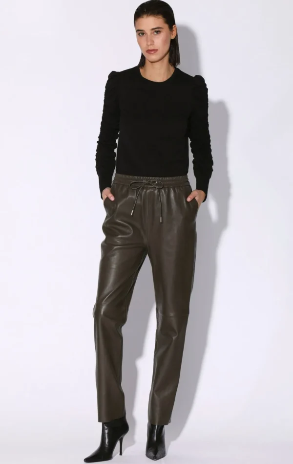 Walter Baker Levie Pant, Moss-Leather>Women Leather