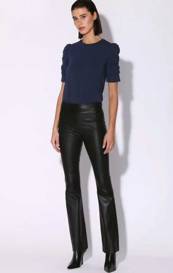 Walter Baker Lexie Pant, Black-Stretch Leather>Women Leather