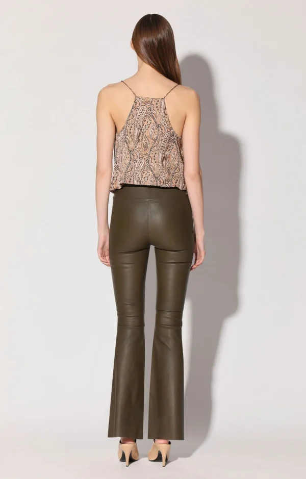 Walter Baker Lexie Pant, Moss-Stretch Leather>Women Bottoms