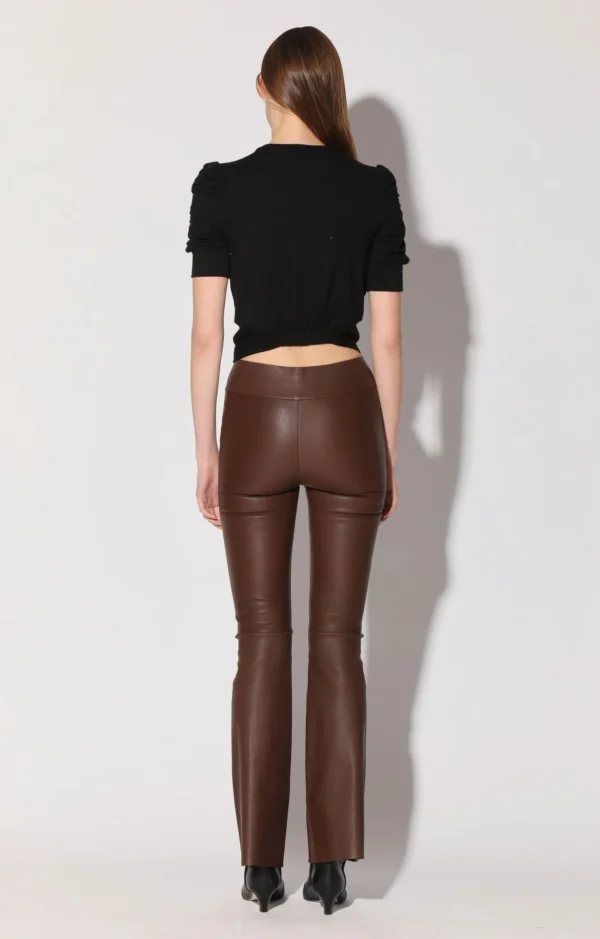 Walter Baker Lexie Pant, Walnut-Stretch Leather>Women Bottoms