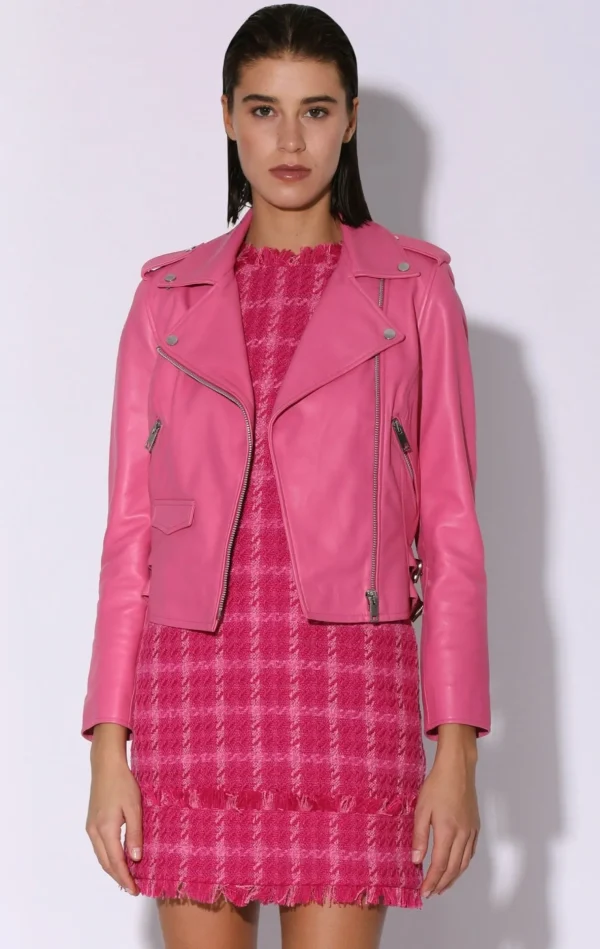 Walter Baker Liz Jacket, Candy-Leather>Women Jackets