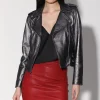 Walter Baker Liz Jacket, Gunmetal-Leather>Women Jackets