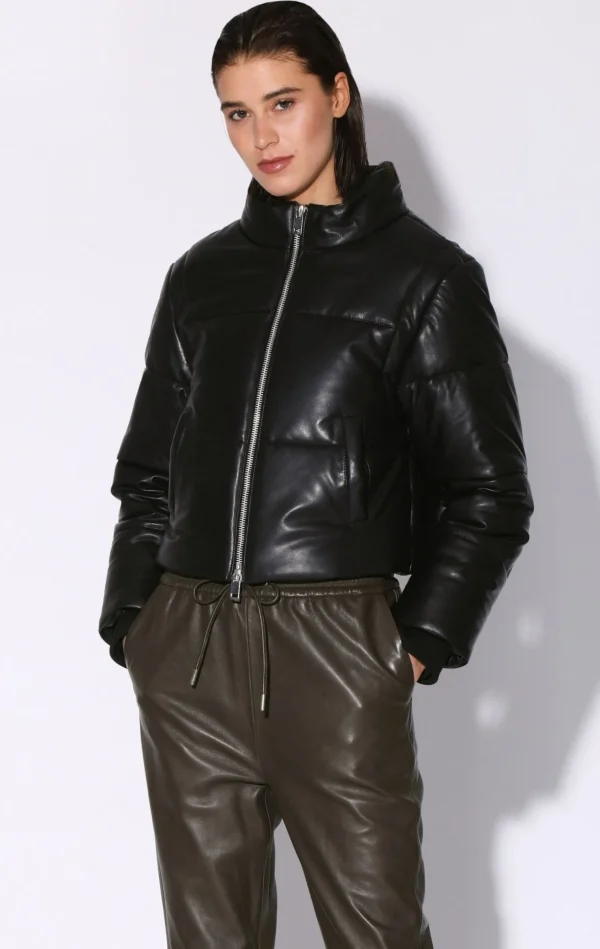 Walter Baker Lorenza Jacket, Black-Leather>Women Jackets