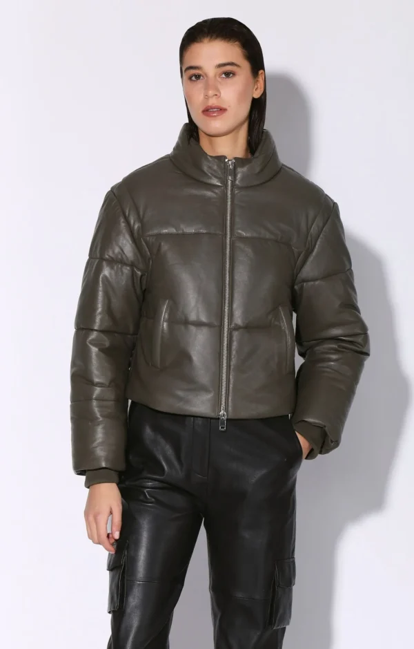 Walter Baker Lorenza Jacket, Moss-Leather>Women Jackets