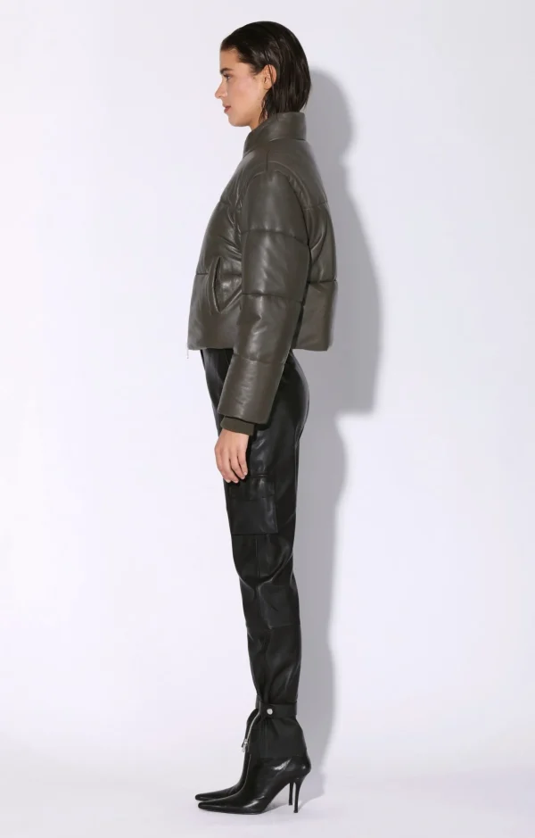 Walter Baker Lorenza Jacket, Moss-Leather>Women Leather