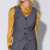 Walter Baker Luanna Vest, Grey>Women Tops