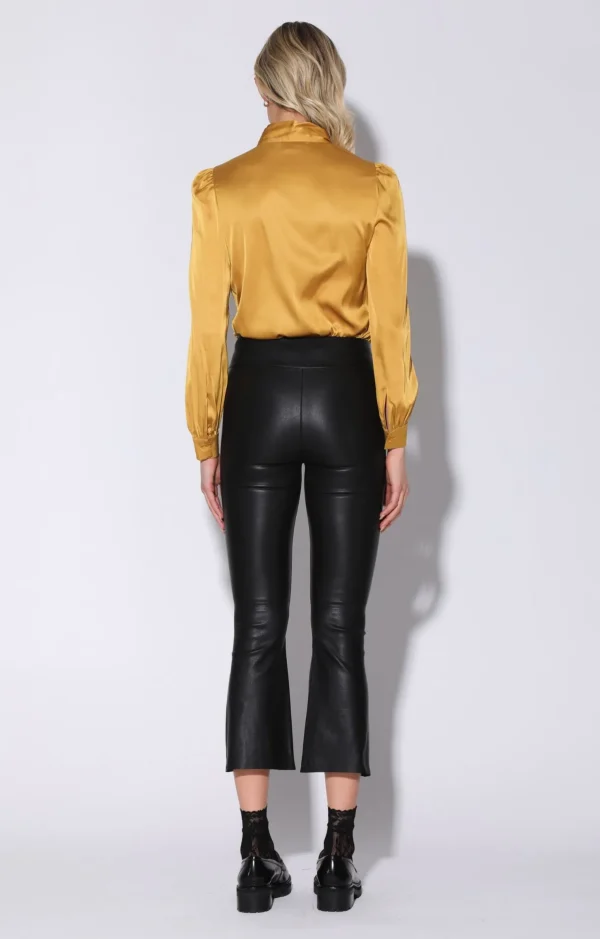 Walter Baker Luisa Pant, Black-Stretch Leather>Women Bottoms