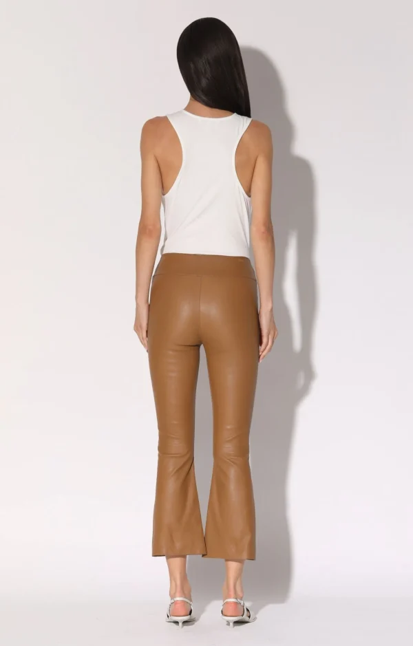 Walter Baker Luisa Pant, Camel-Stretch Leather>Women Bottoms