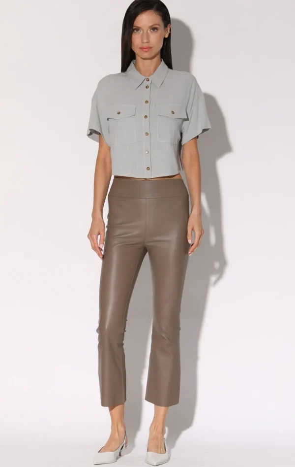 Walter Baker Luisa Pant, Sand-Stretch Leather>Women Bottoms