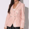 Walter Baker Marley Blazer, Sorbet Patent-Leather>Women Jackets