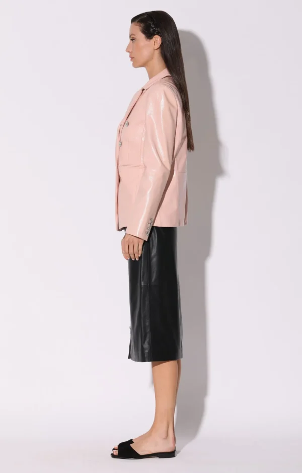 Walter Baker Marley Blazer, Sorbet Patent-Leather>Women Jackets