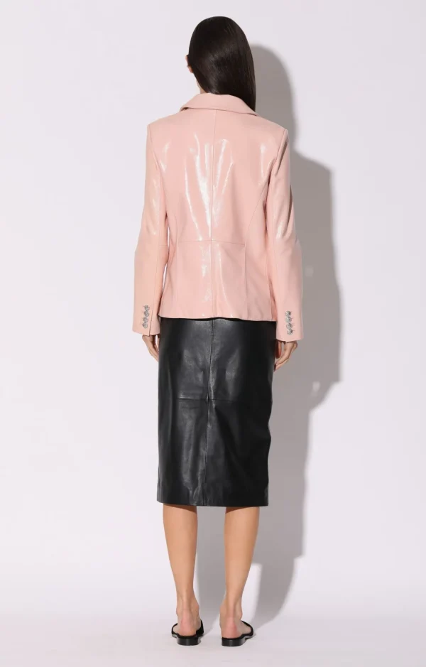 Walter Baker Marley Blazer, Sorbet Patent-Leather>Women Jackets