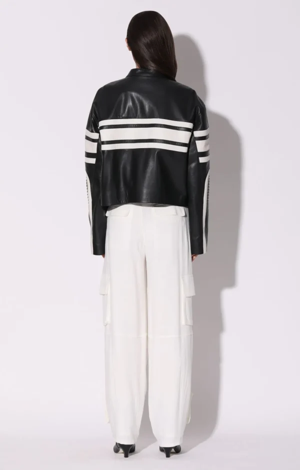 Walter Baker Matteo Jacket, Black White-Leather>Women Jackets