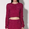 Walter Baker Megan Top, Magenta Rush Sequin>Women Tops