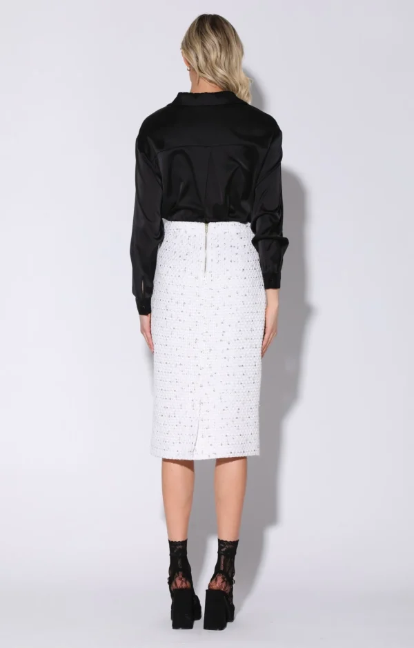 Walter Baker Melany Skirt, Parisian Tweed Combo>Women Bottoms