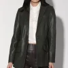 Walter Baker Mia Blazer, Basil-Leather>Women Jackets