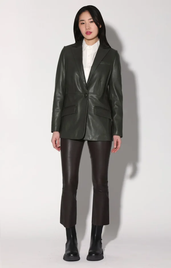 Walter Baker Mia Blazer, Basil-Leather>Women Jackets