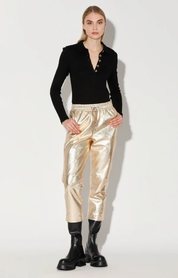 Walter Baker Minh Jogger, Gold-Leather>Women Leather