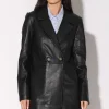 Walter Baker Misha Blazer, Black-Leather>Women Jackets