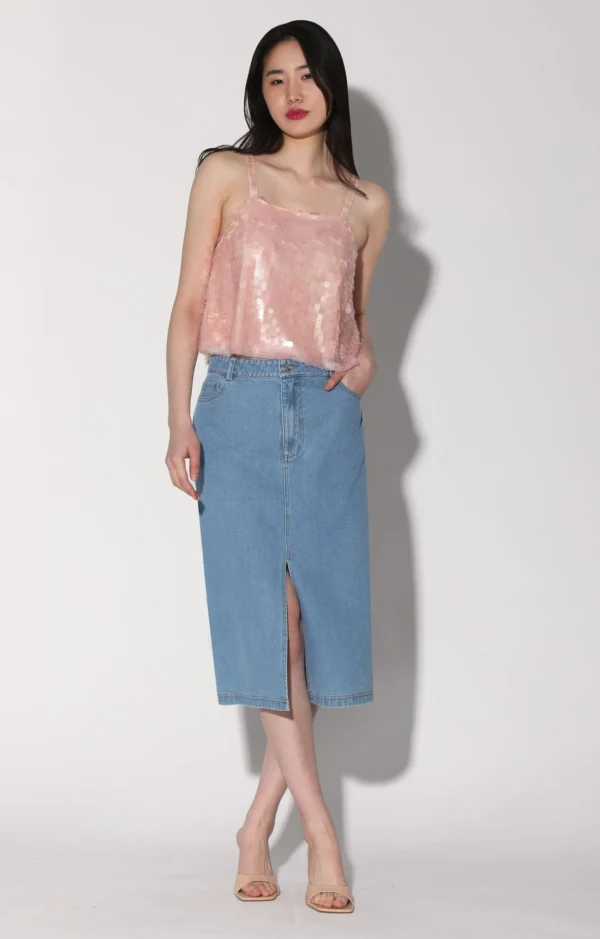 Walter Baker Nicky Top, Blush Prism Sequin>Women Tops