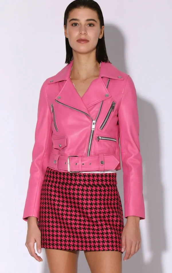 Walter Baker Nicole Jacket, Candy-Leather>Women Leather