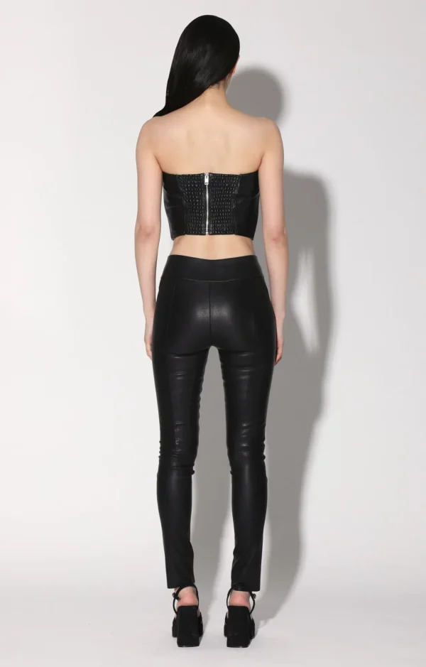 Walter Baker Raquelle Pant, Black-Stretch Leather>Women Bottoms