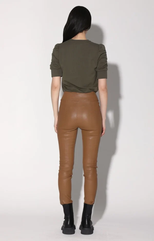 Walter Baker Raquelle Pant, Camel-Stretch Leather>Women Bottoms