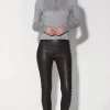 Walter Baker Raquelle Pant, Mocha-Stretch Leather>Women Bottoms