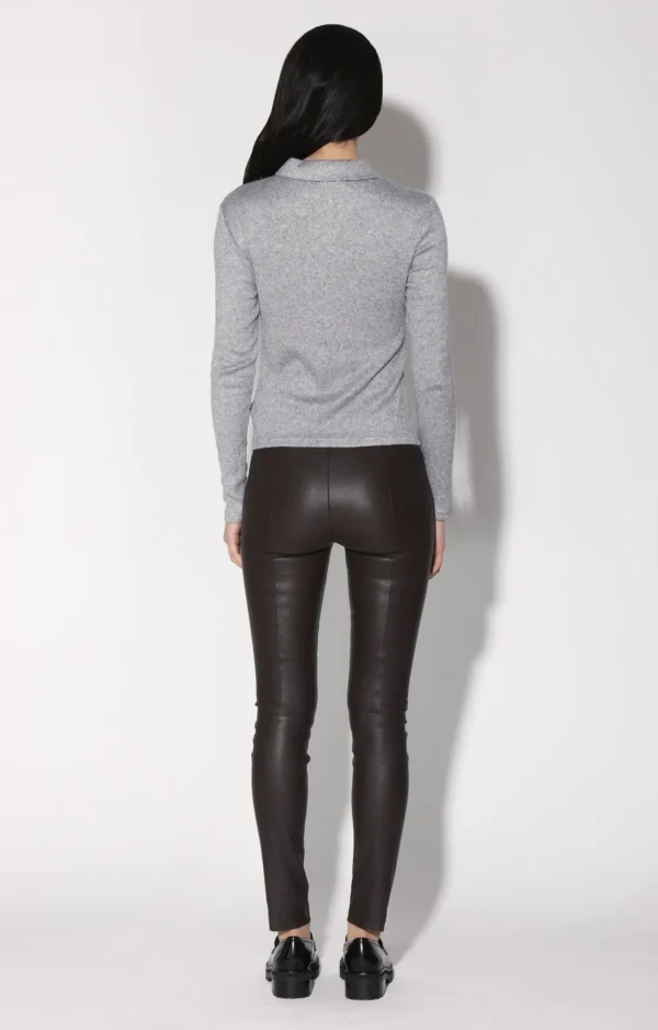 Walter Baker Raquelle Pant, Mocha-Stretch Leather>Women Bottoms