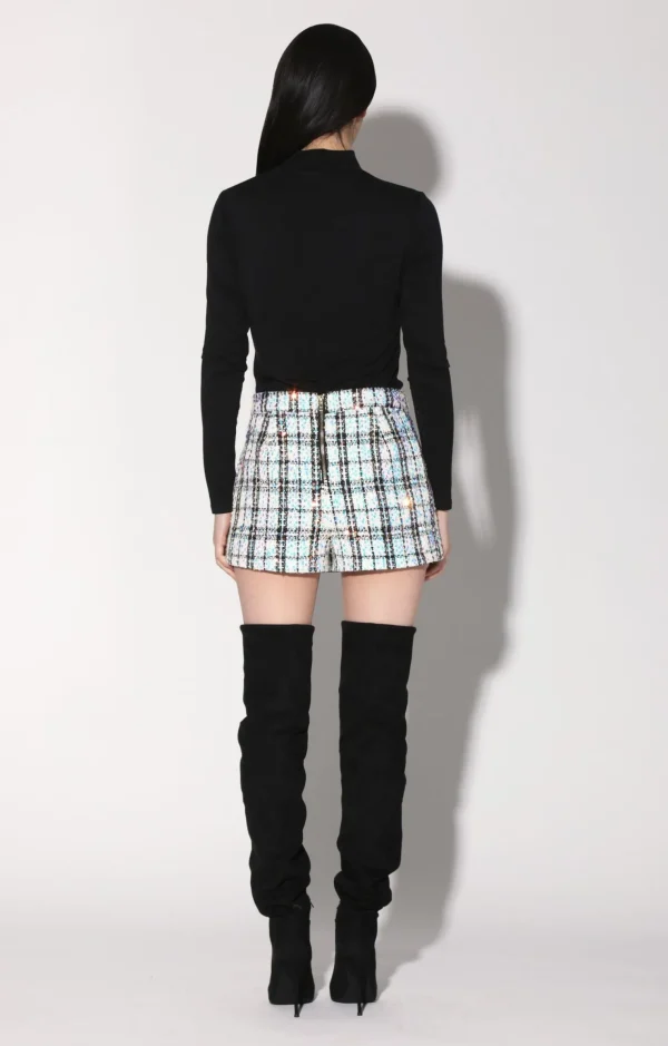 Walter Baker Regina Skort, Broadway Tweed White>Women Bottoms