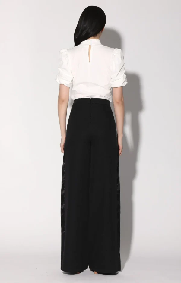Walter Baker Romeo Pant, Black Tux Suiting>Women Bottoms