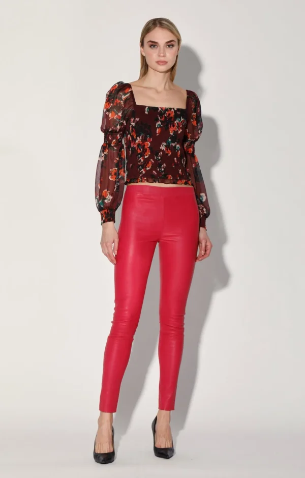 Walter Baker Roxanna Pant, Cerise-Stretch Leather>Women Bottoms