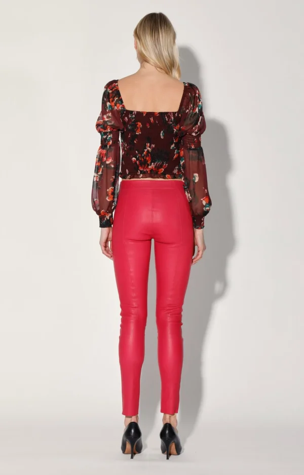 Walter Baker Roxanna Pant, Cerise-Stretch Leather>Women Leather