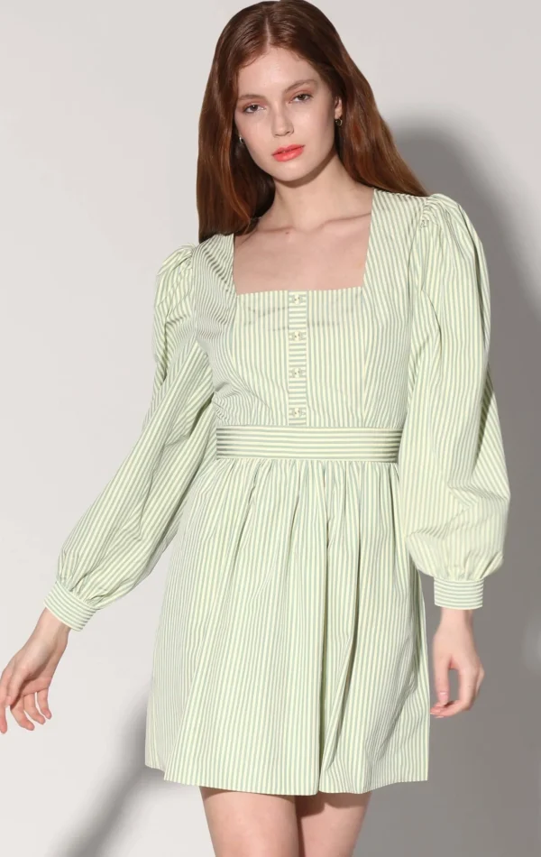 Walter Baker Sadia Dress, Lemon Teal>Women Dresses