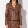 Walter Baker Sammy Jacket, Teak-Leather>Women Leather