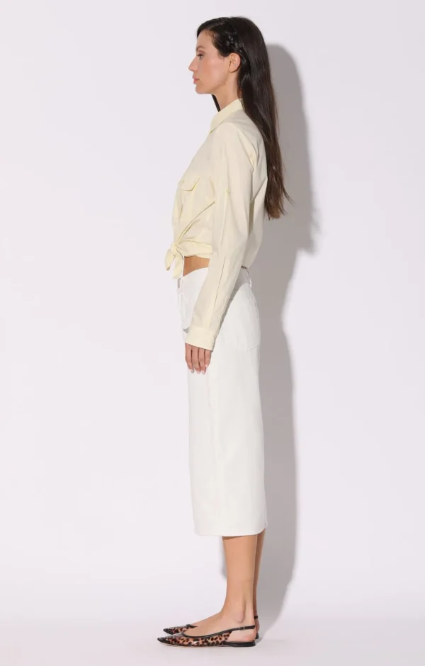 Walter Baker Selene Skirt, White>Women Bottoms