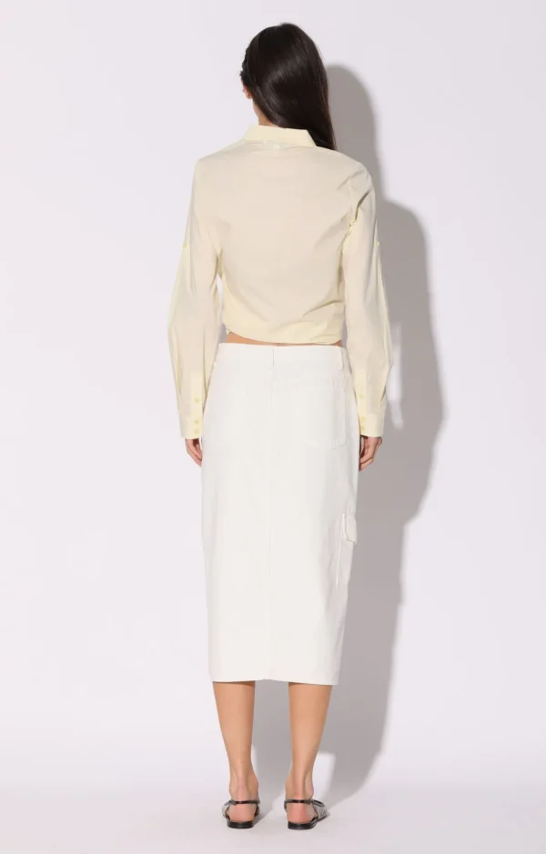 Walter Baker Selene Skirt, White>Women Bottoms