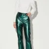 Walter Baker Selma Pant, Emerald Metallic-Leather>Women Bottoms