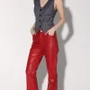 Walter Baker Selma Pant, Red-Leather>Women Leather