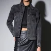 Walter Baker Shawna Jacket, Black Wash>Women Jackets