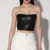 Walter Baker Tanvi Top, Black-Leather>Women Tops