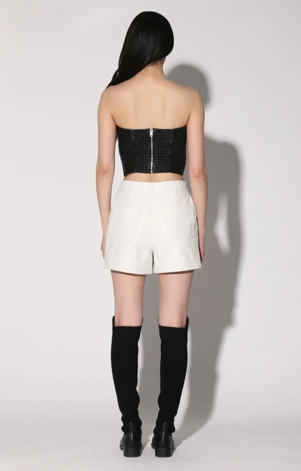 Walter Baker Tanvi Top, Black-Leather>Women Tops