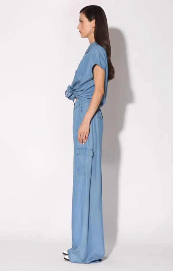 Walter Baker Terry Pant, Medium Wash>Women Bottoms