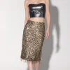 Walter Baker Trixie Skirt, Gold Beam Sequin>Women Bottoms